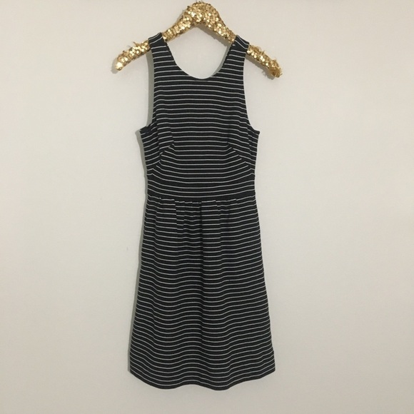 Madewell black & white pierside striped dress xs - Picture 3 of 7